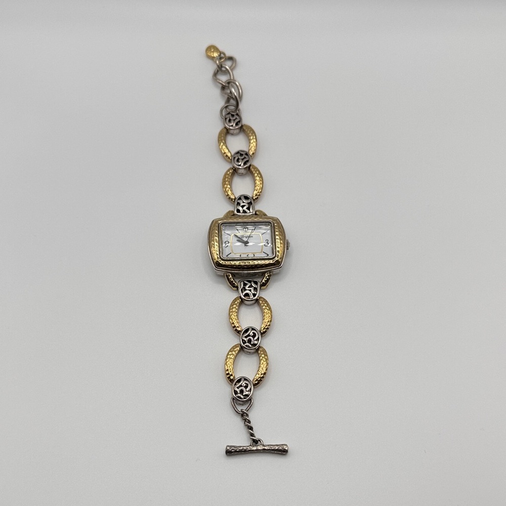 Brighton Two-Tone Link Bracelet Watch - Gold & Silver with new battery